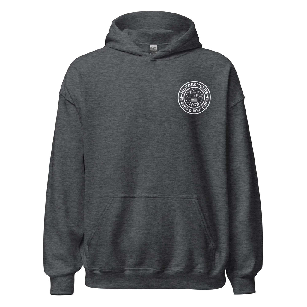 Motorcycles Guns & Bourbon Hoodie - Unisex -MGW Clothing