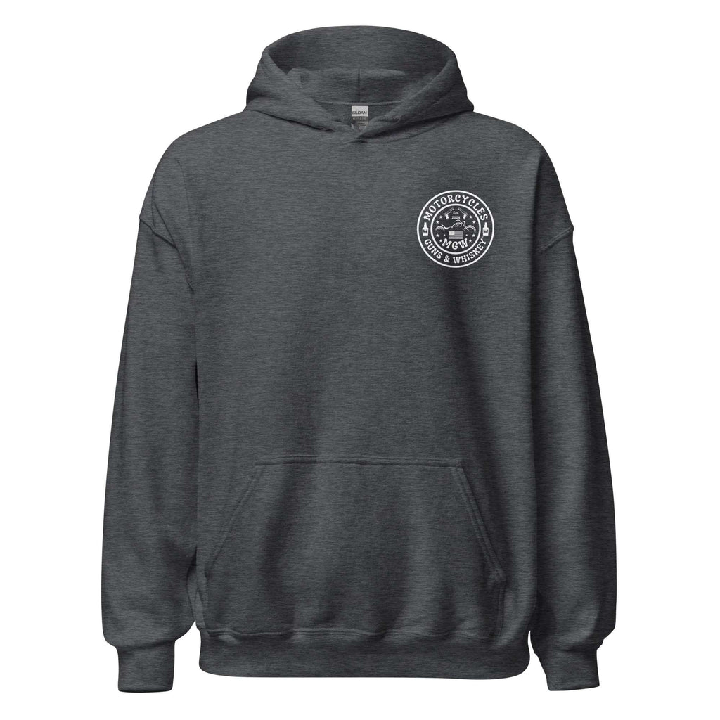 Motorcycles Guns & Whiskey Hoodie - Unisex -MGW Clothing