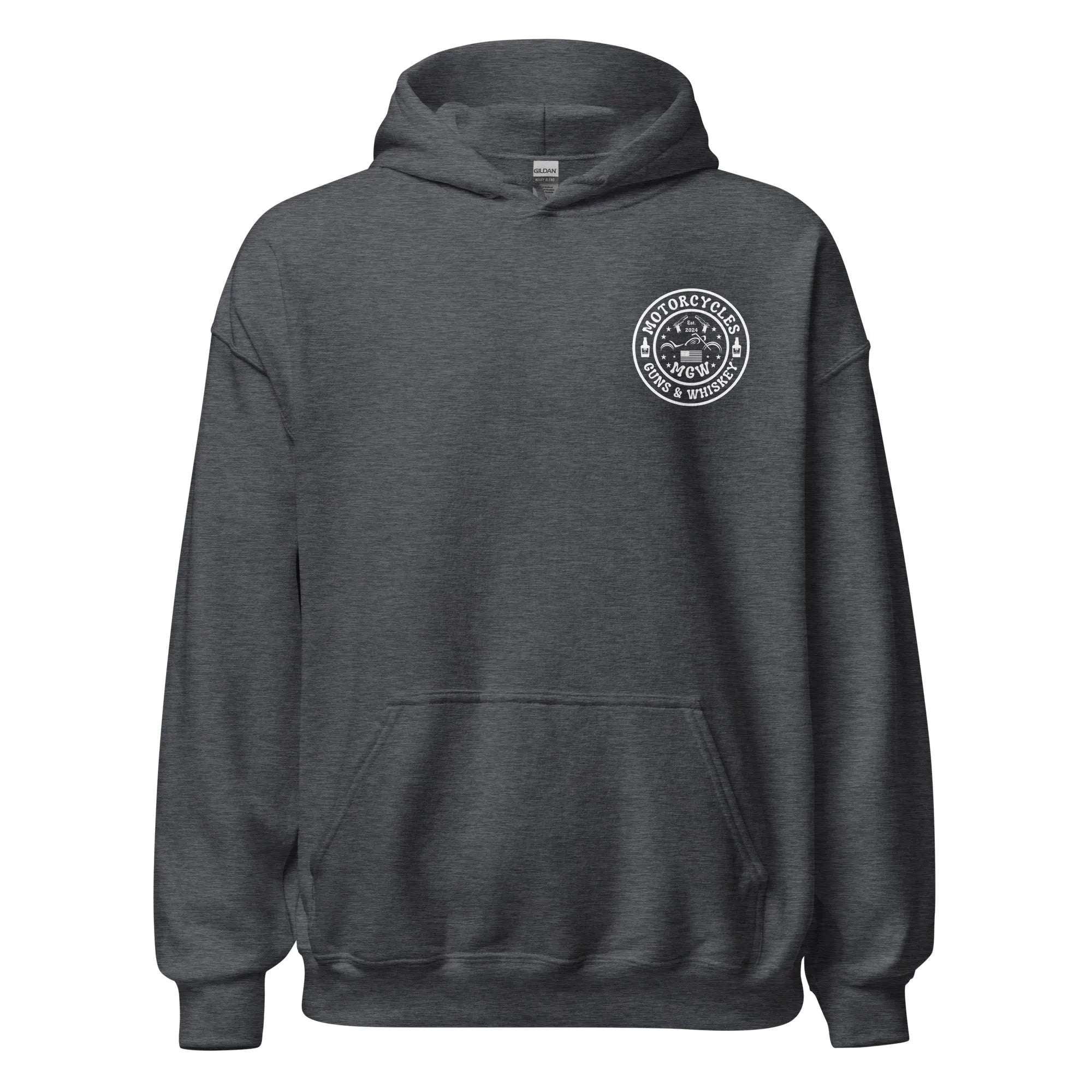 Motorcycles Guns & Whiskey Hoodie - Unisex -MGW Clothing