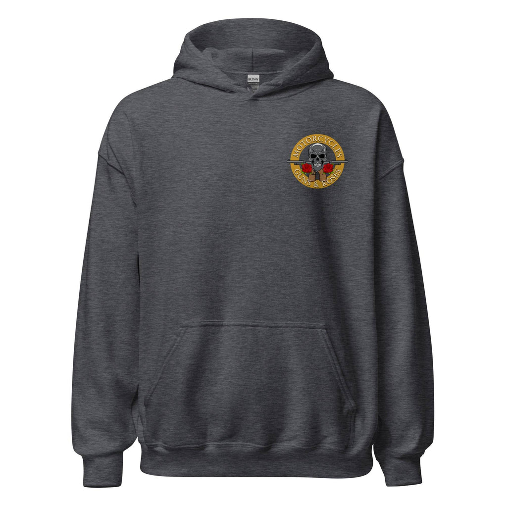 Motorcycles Guns And Roses Hoodie-MGW Clothing