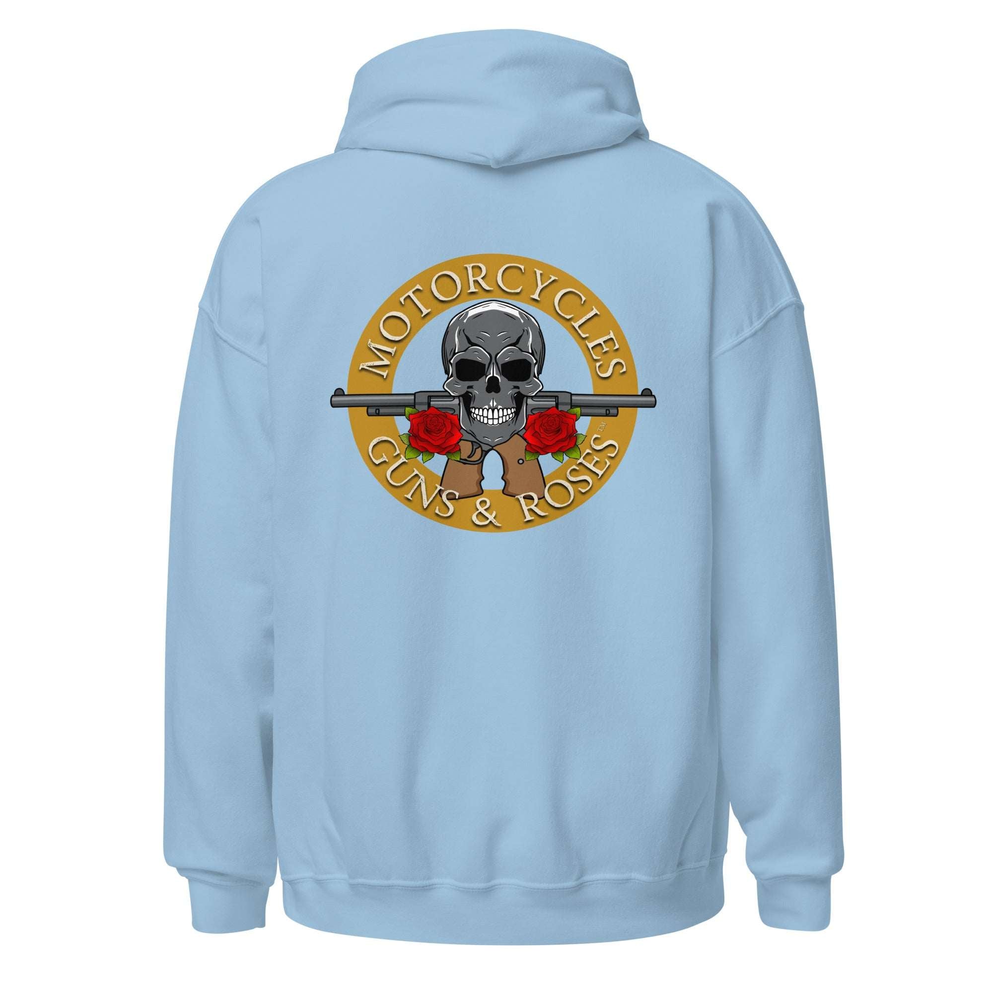 Motorcycles Guns And Roses Hoodie - MGW Clothing