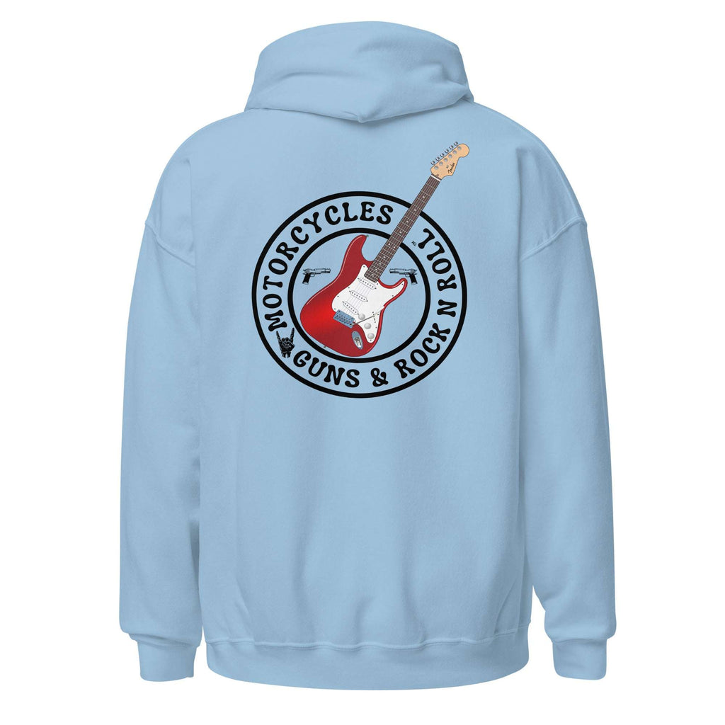 Motorcycles Guns And Rock N Roll Hoodie - MGW Clothing