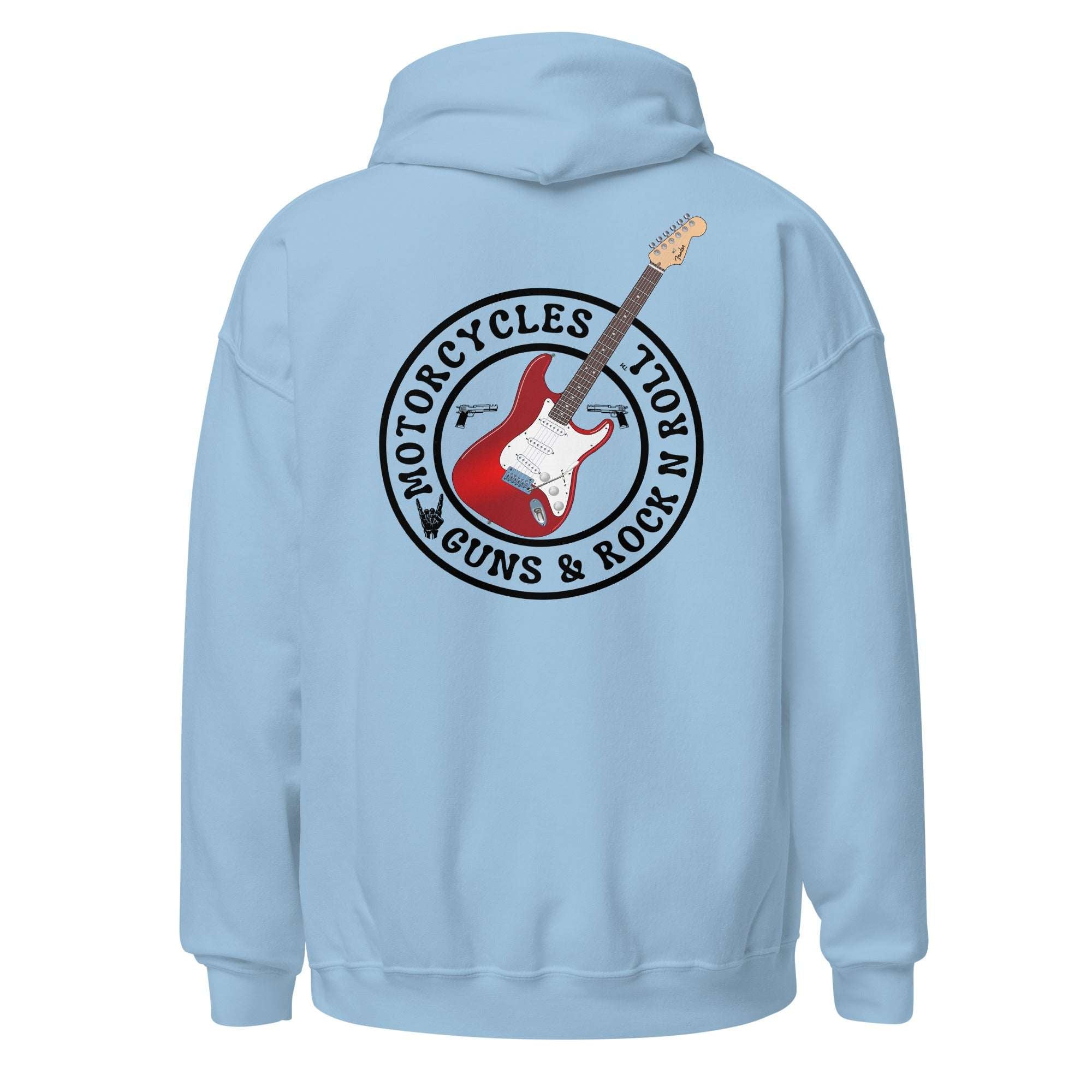 Motorcycles Guns And Rock N Roll Hoodie - MGW Clothing
