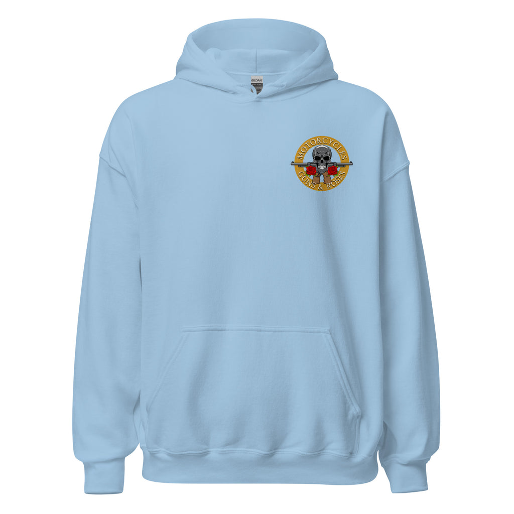 Motorcycles Guns And Roses Hoodie-MGW Clothing