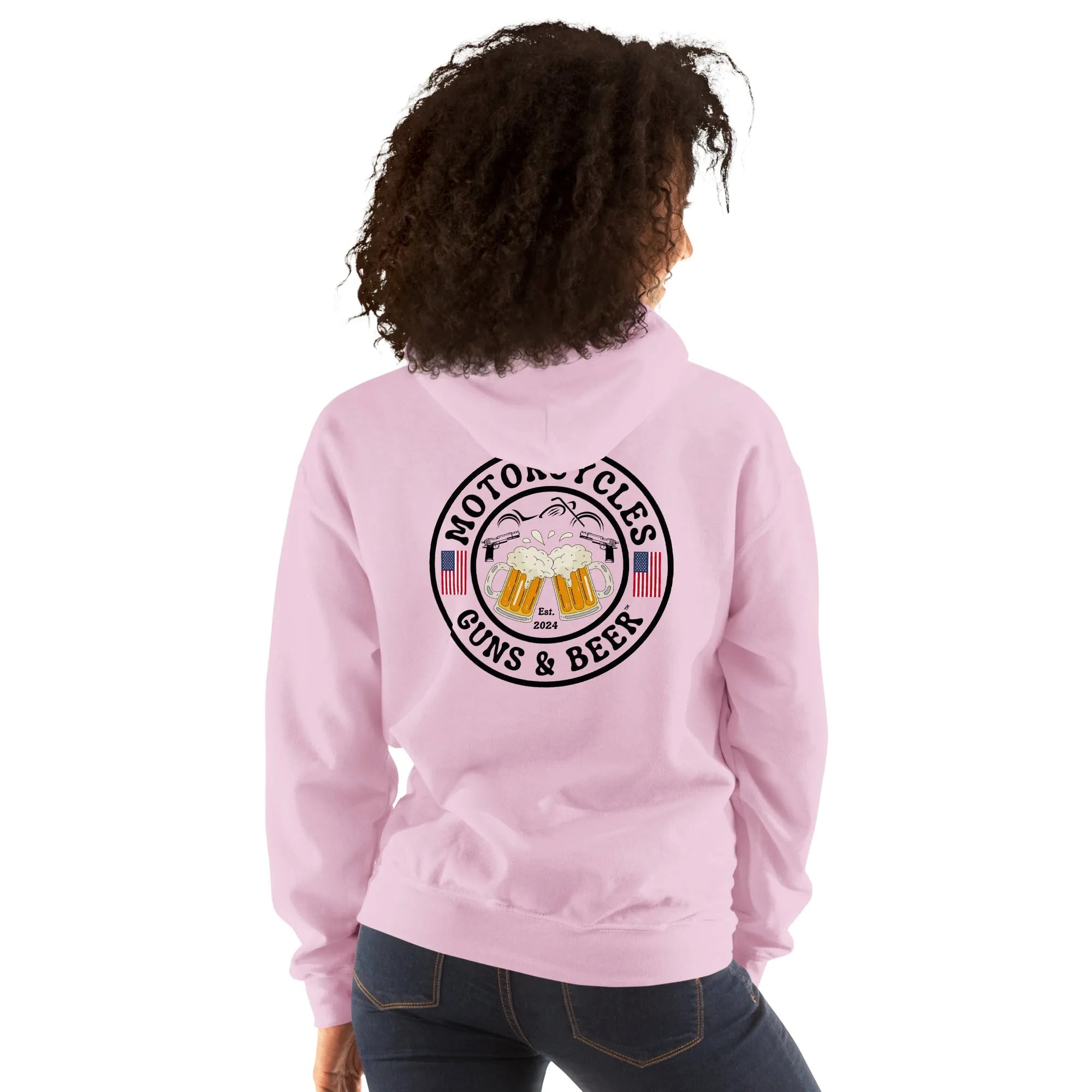 Motorcycles Guns & Beer Hoodie - Unisex -MGW Clothing