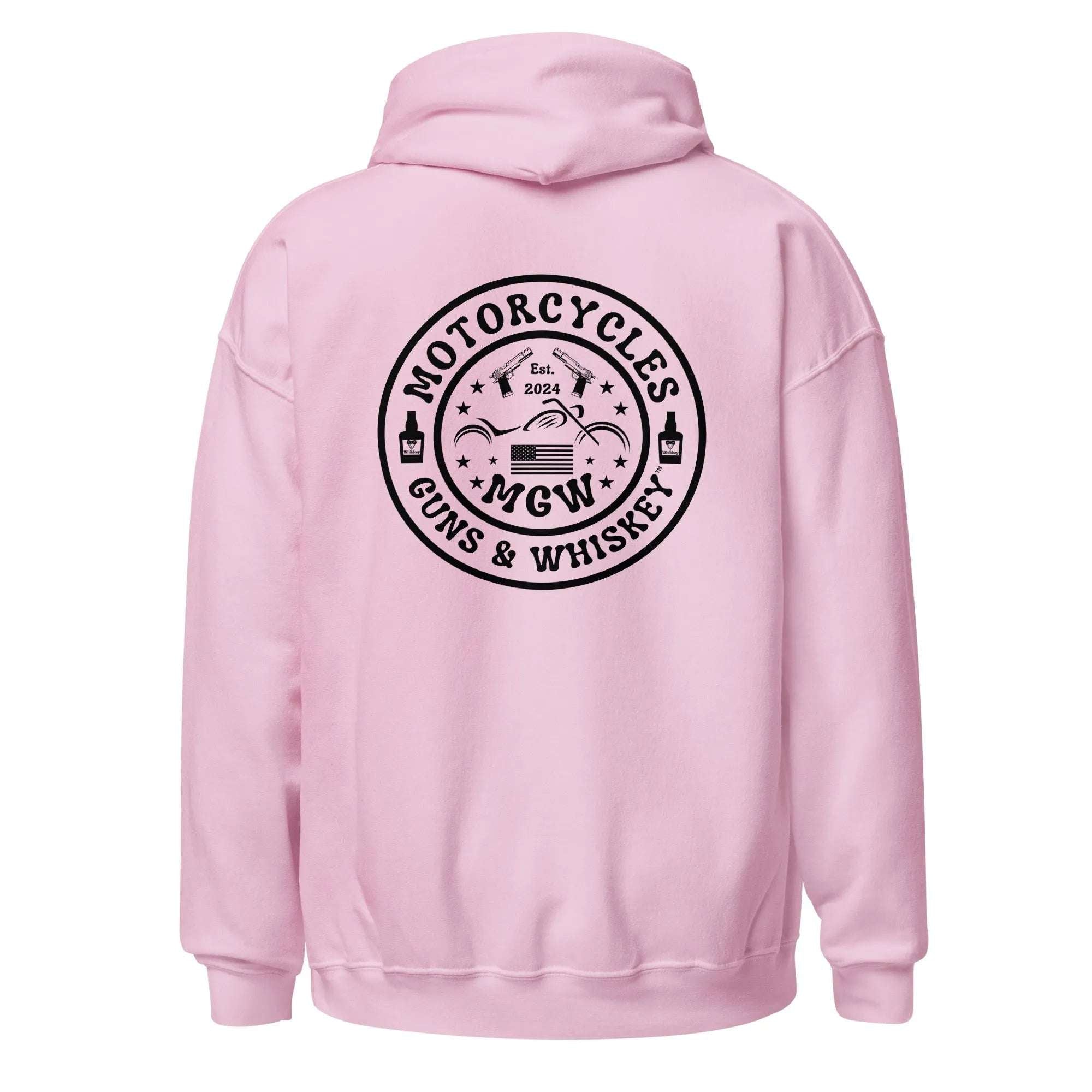 Motorcycles Guns & Whiskey Hoodie - Unisex -MGW Clothing