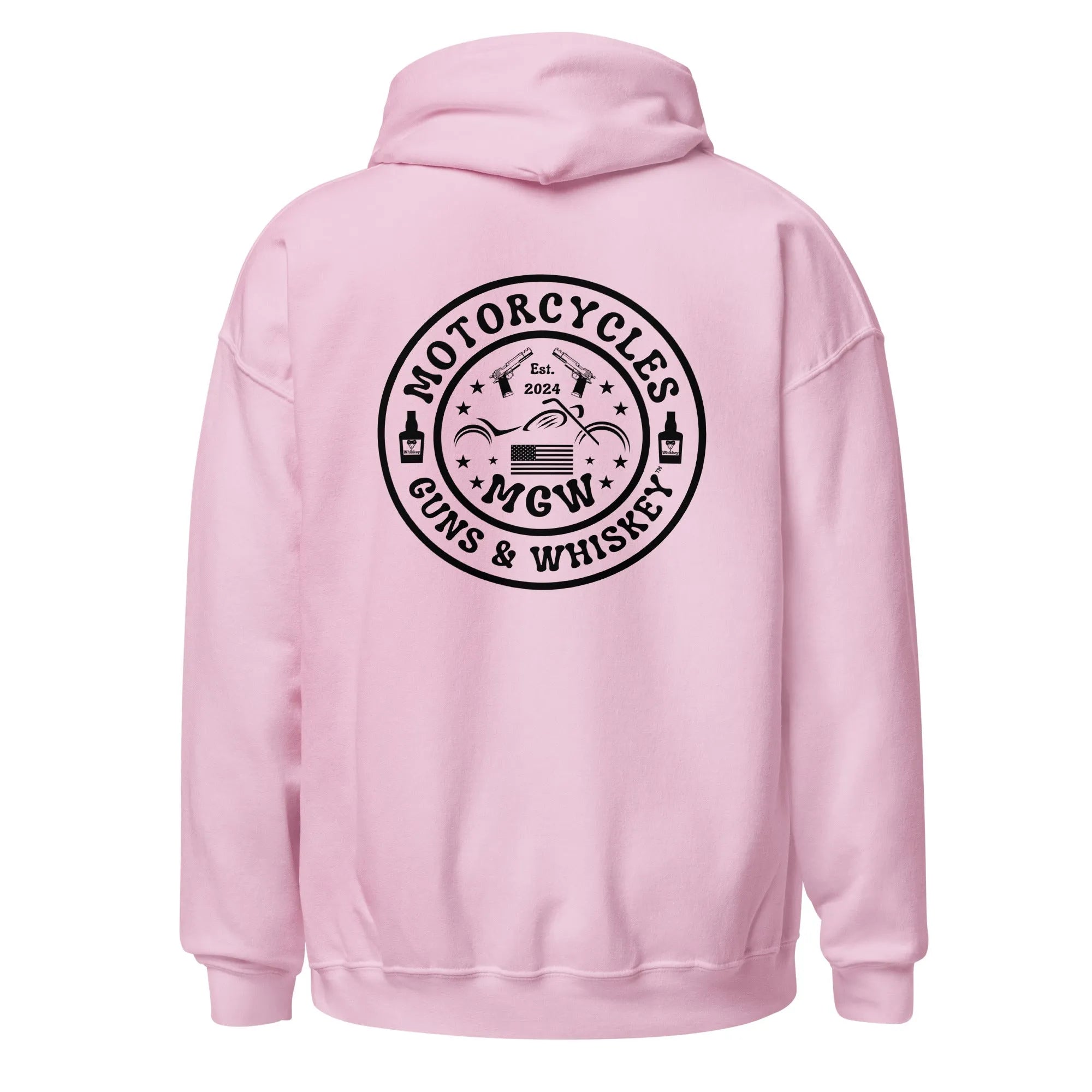 Motorcycles Guns & Whiskey Hoodie - Unisex -MGW Clothing