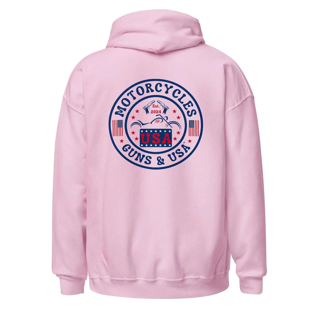 Motorcycles Guns & USA Hoodie - Unisex -MGW Clothing