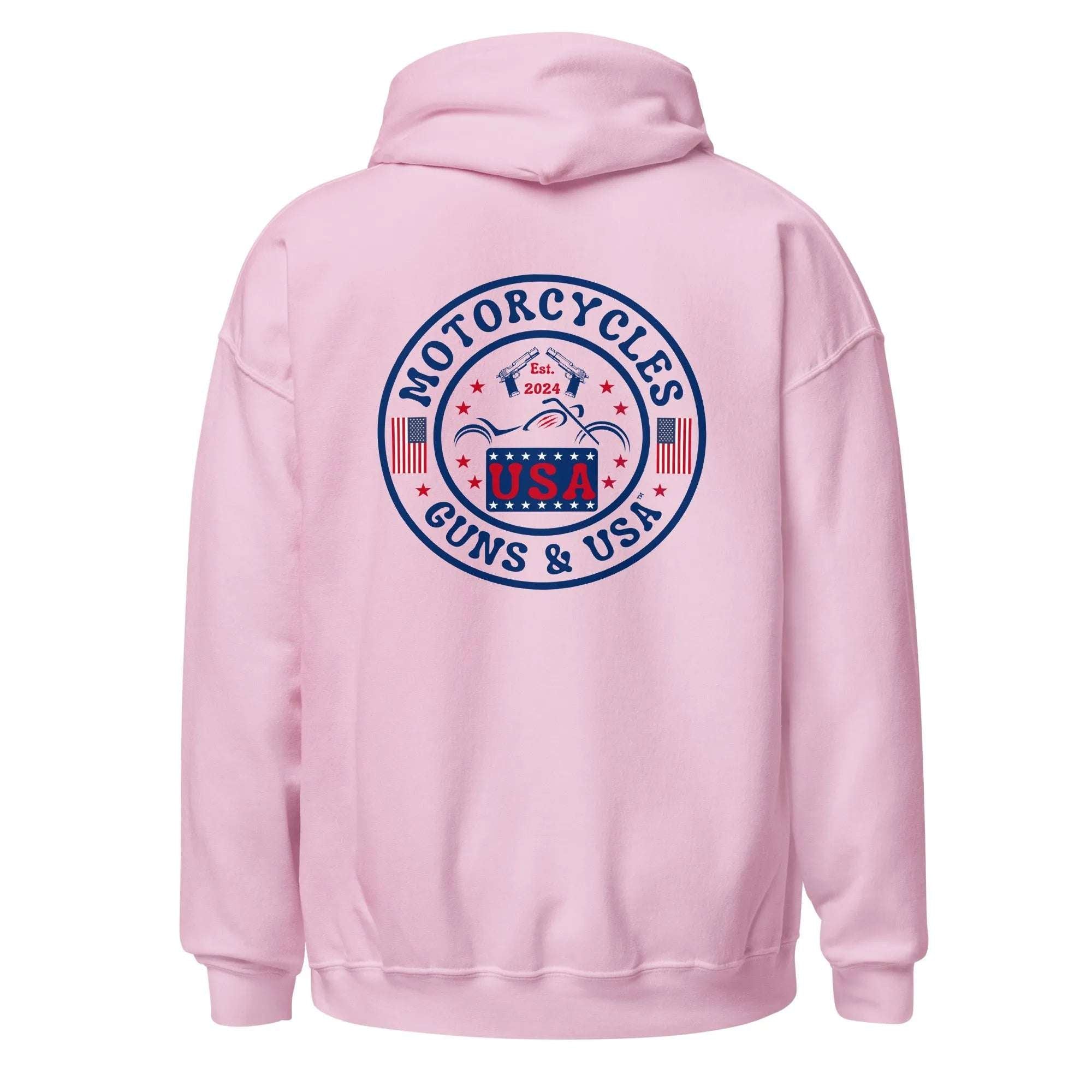 Motorcycles Guns & USA Hoodie - Unisex -MGW Clothing