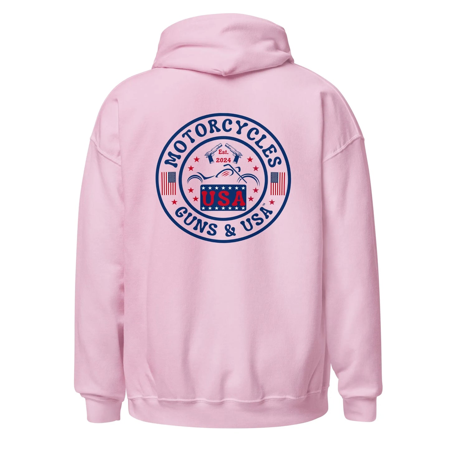 Motorcycles Guns & USA Hoodie - Unisex - ShopMGW Clothing