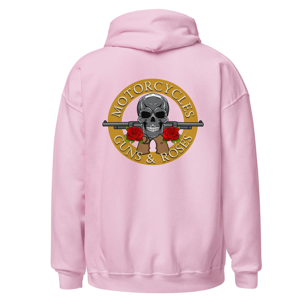 Motorcycles Guns And Roses Hoodie-MGW Clothing