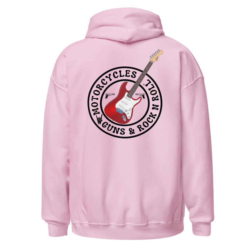 Motorcycles Guns And Rock N Roll Hoodie-MGW Clothing