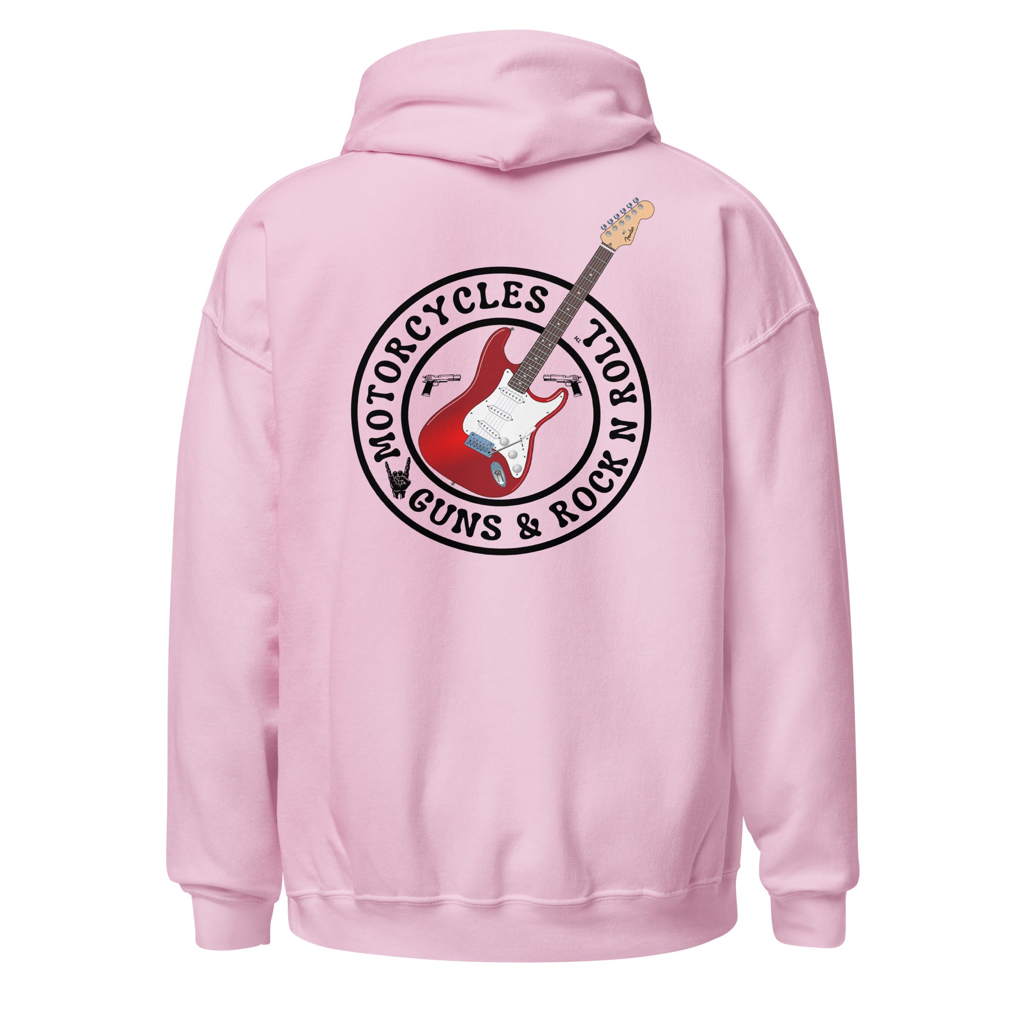 Motorcycles Guns And Rock N Roll Hoodie-MGW Clothing