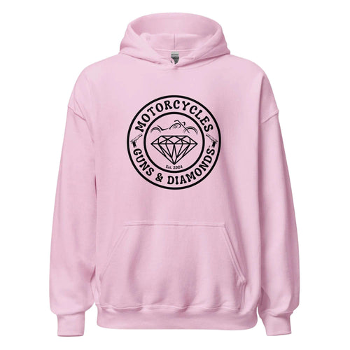 Motorcycles Guns And Diamonds Hoodie - MGW Clothing