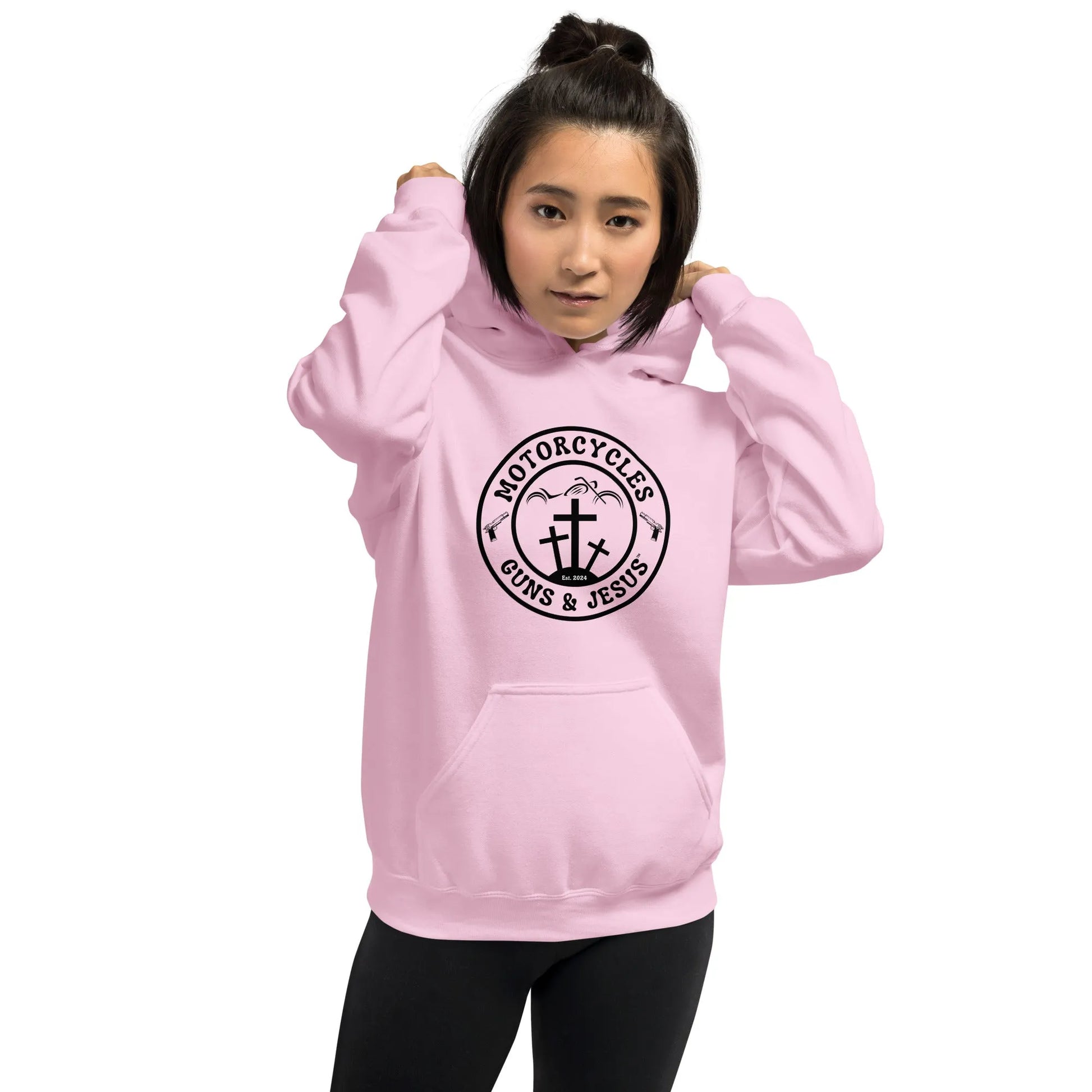 Motorcycles Guns & Jesus Hoodie - Unisex - ShopMGW Clothing