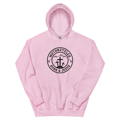 Motorcycles Guns & Jesus Hoodie - Unisex - ShopMGW Clothing