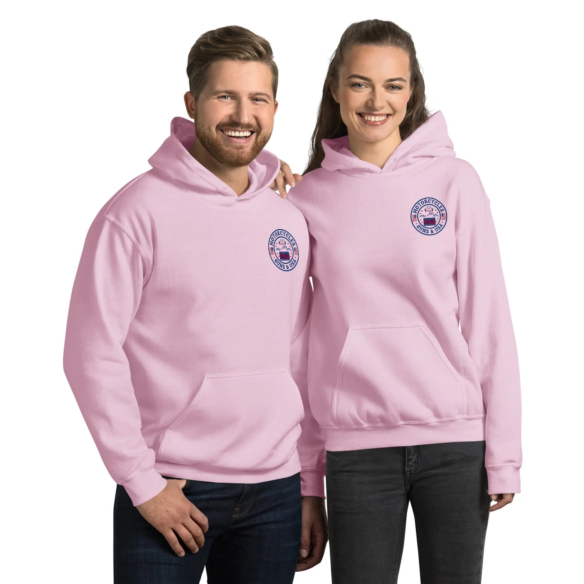 Motorcycles Guns & USA Hoodie - Unisex - ShopMGW Clothing