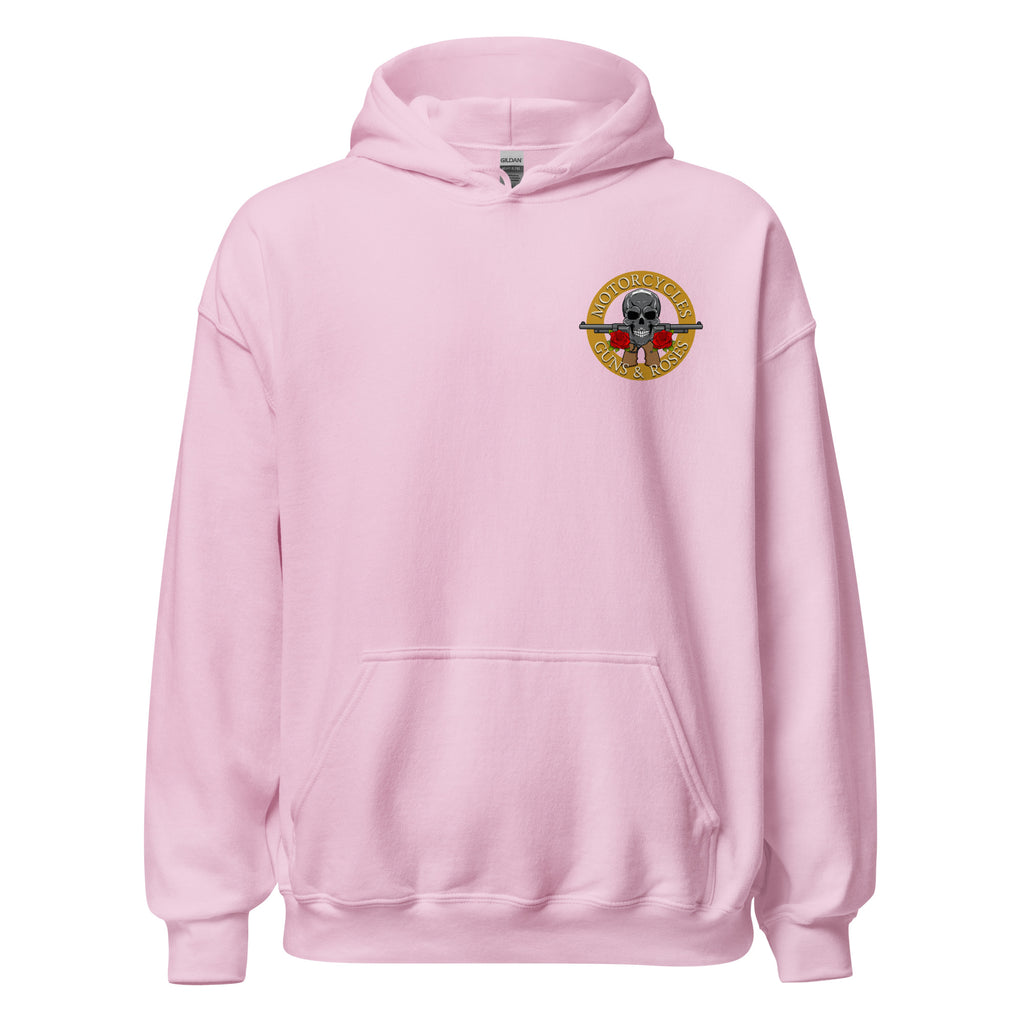 Motorcycles Guns And Roses Hoodie-MGW Clothing