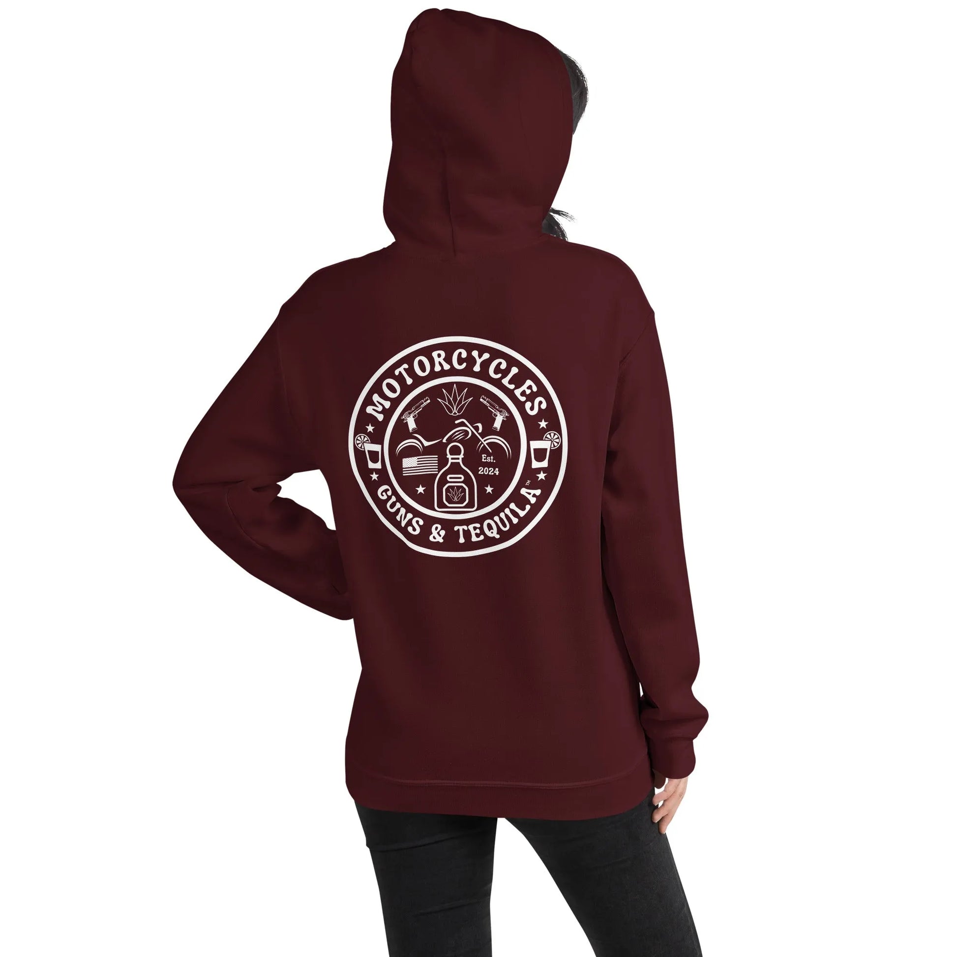 Motorcycles Guns & Tequila Hoodie - Unisex - ShopMGW Clothing
