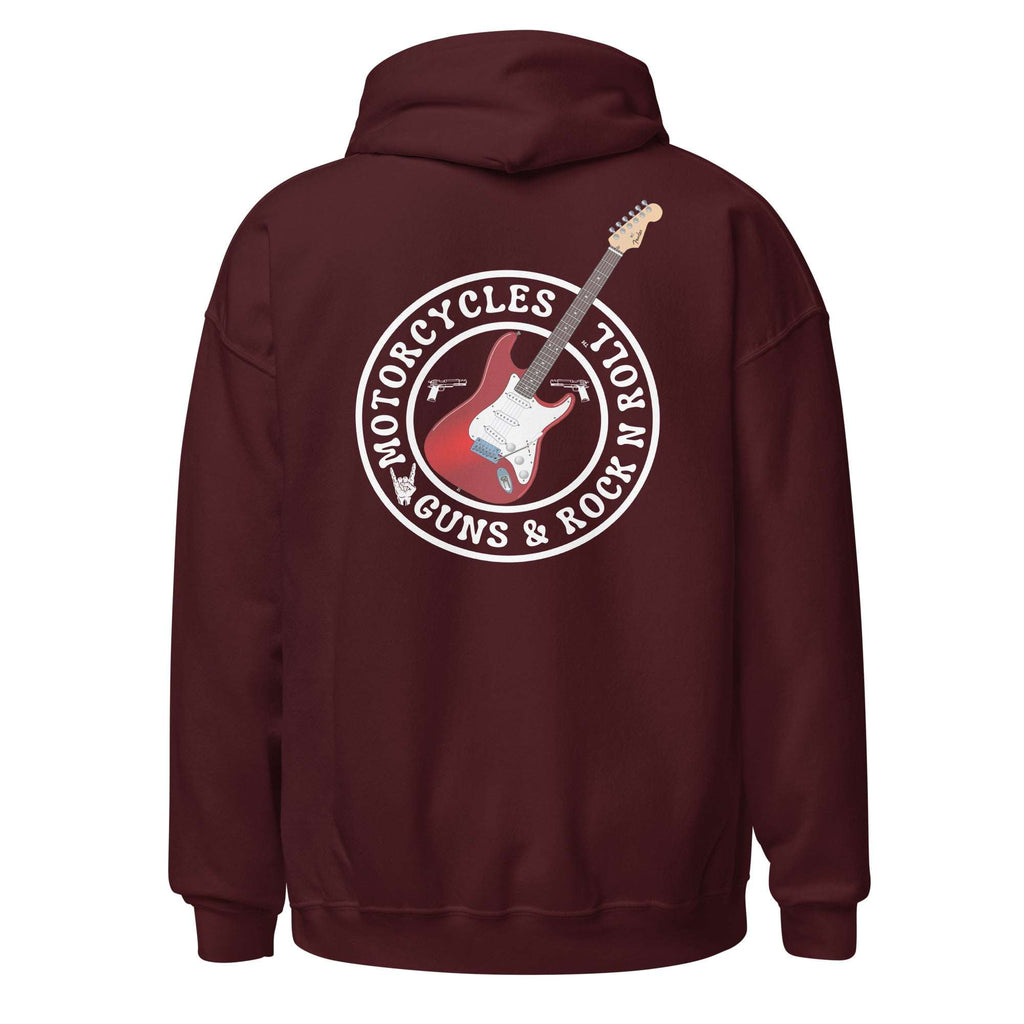 Motorcycles Guns And Rock N Roll Hoodie - MGW Clothing