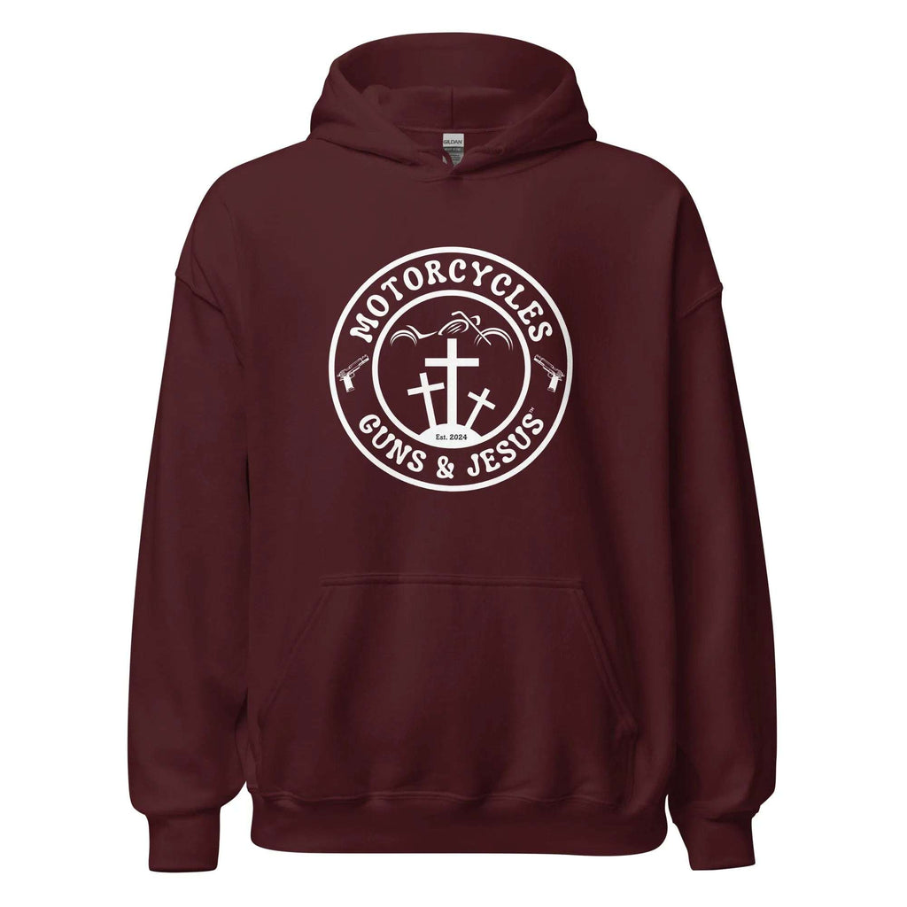 Motorcycles Guns & Jesus Hoodie - Unisex -MGW Clothing