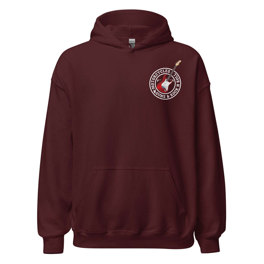 Motorcycles Guns And Rock N Roll Hoodie - MGW Clothing