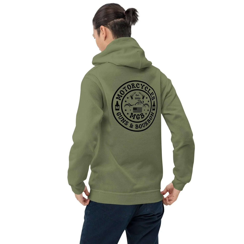 Motorcycles Guns & Bourbon Hoodie - Unisex -MGW Clothing