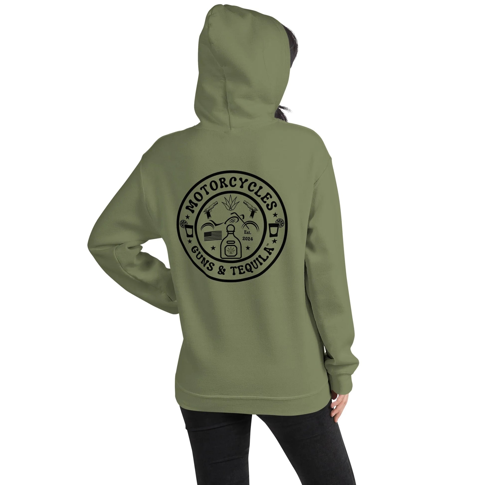 Motorcycles Guns & Tequila Hoodie - Unisex - ShopMGW Clothing