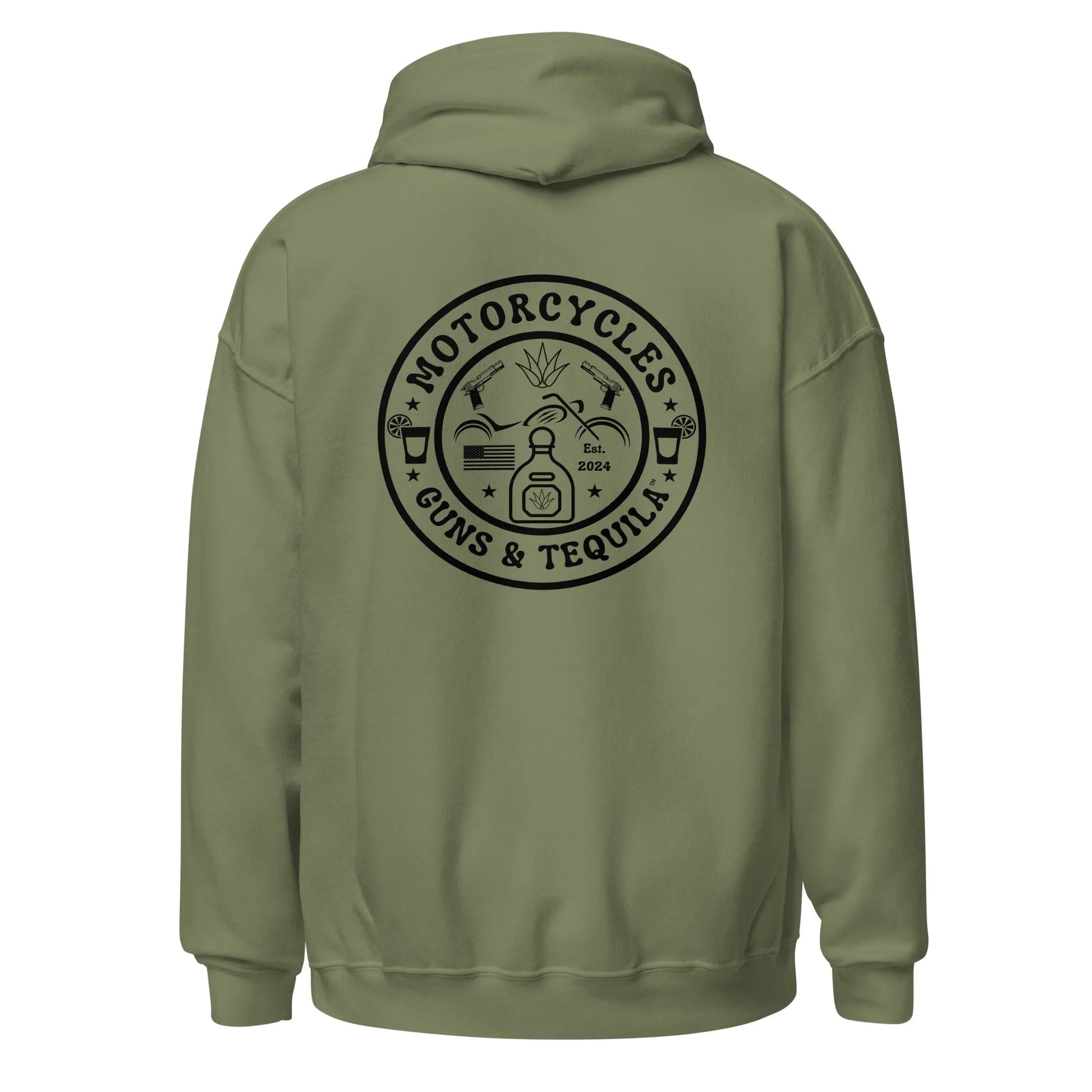 Motorcycles Guns & Tequila Hoodie - Unisex - ShopMGW Clothing