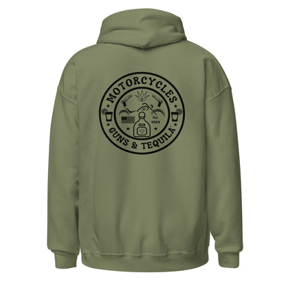 Motorcycles Guns & Tequila Hoodie - Unisex - ShopMGW Clothing