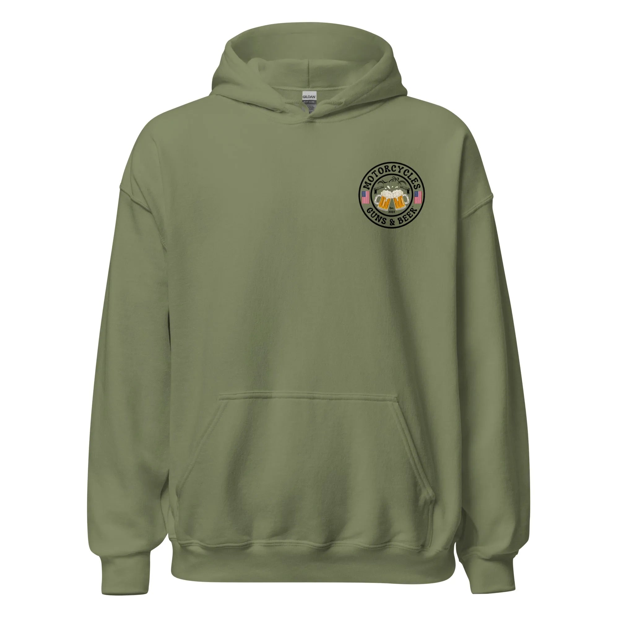 Motorcycles Guns & Beer Hoodie - Unisex -MGW Clothing