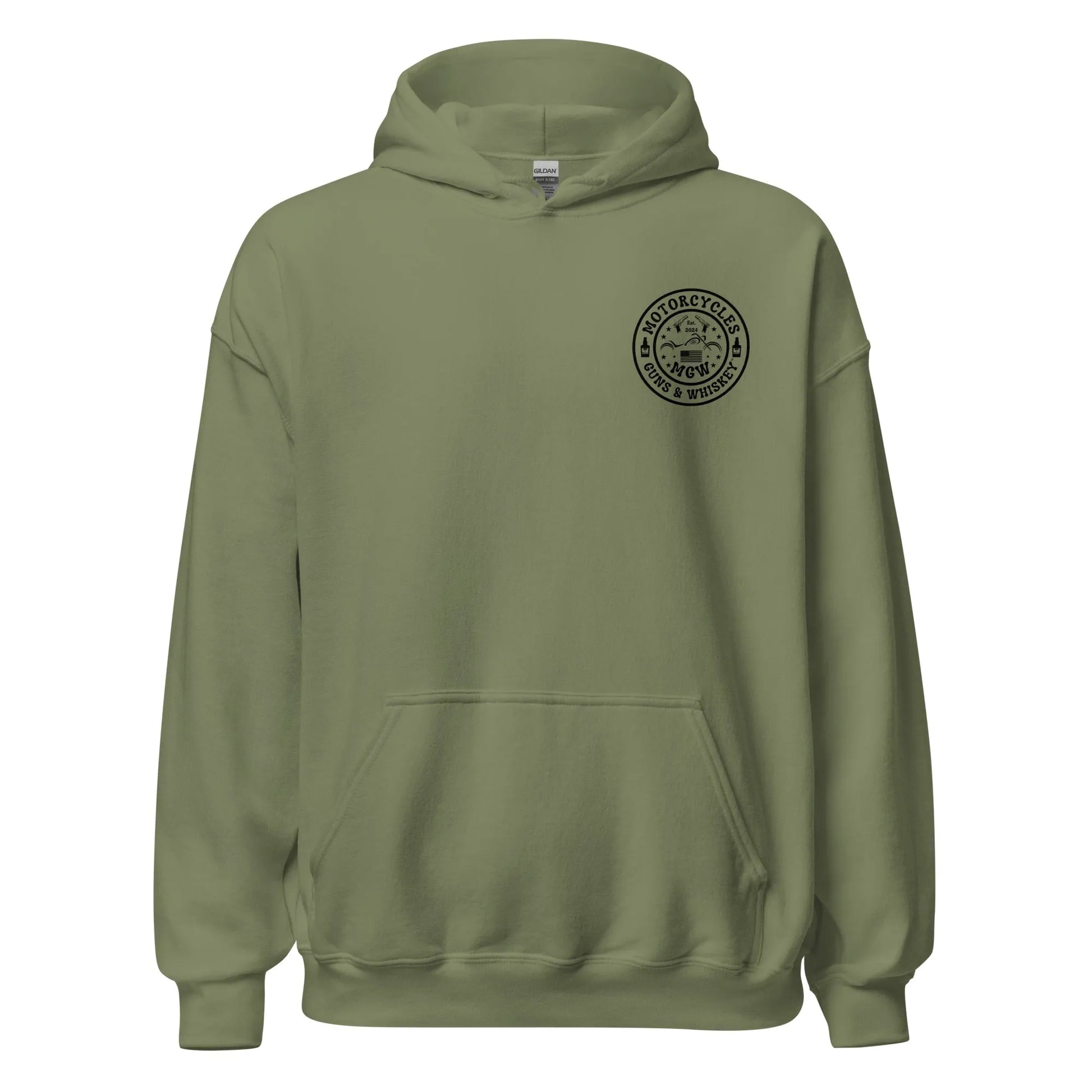 Motorcycles Guns & Whiskey Hoodie - Unisex -MGW Clothing