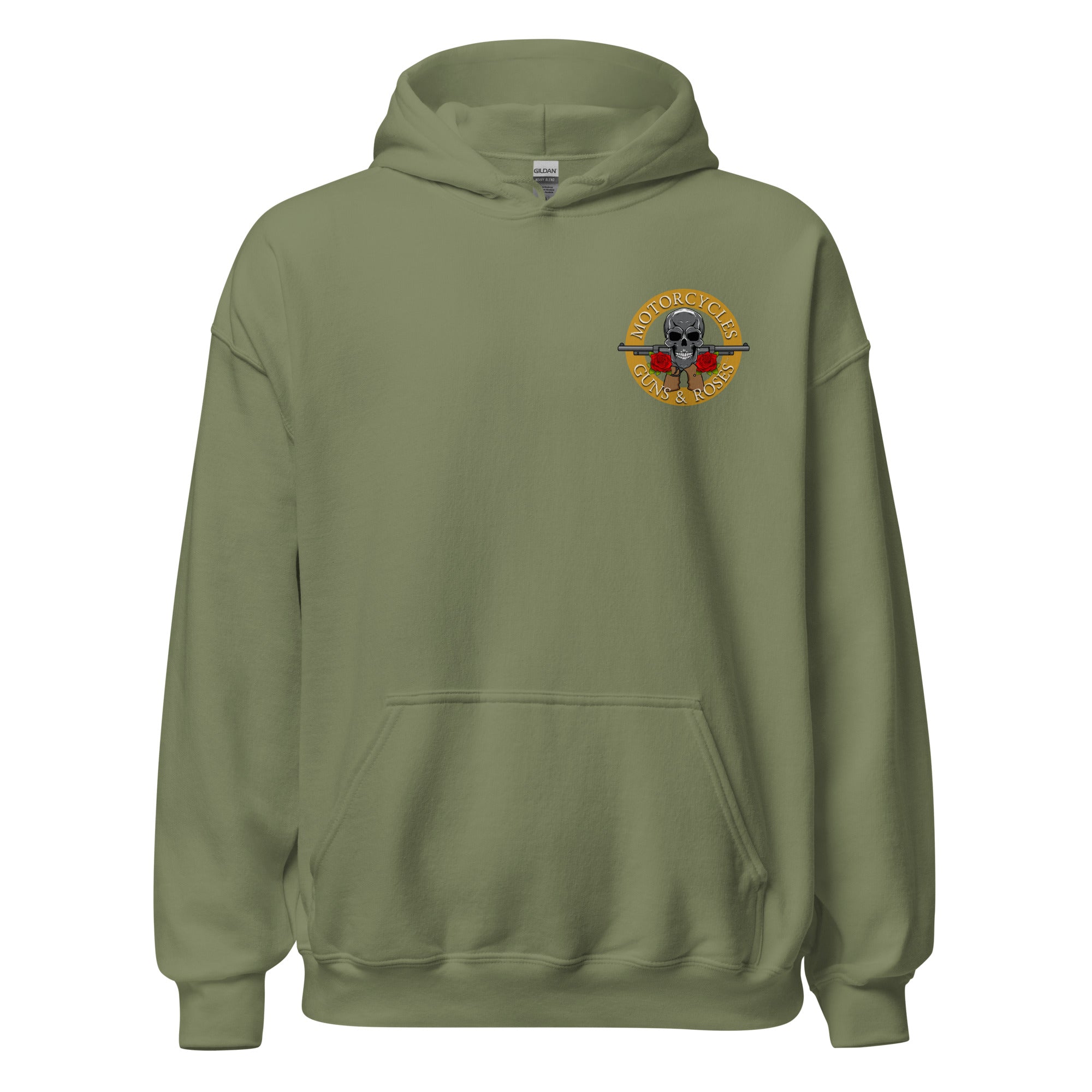 Motorcycles Guns And Roses Hoodie-MGW Clothing