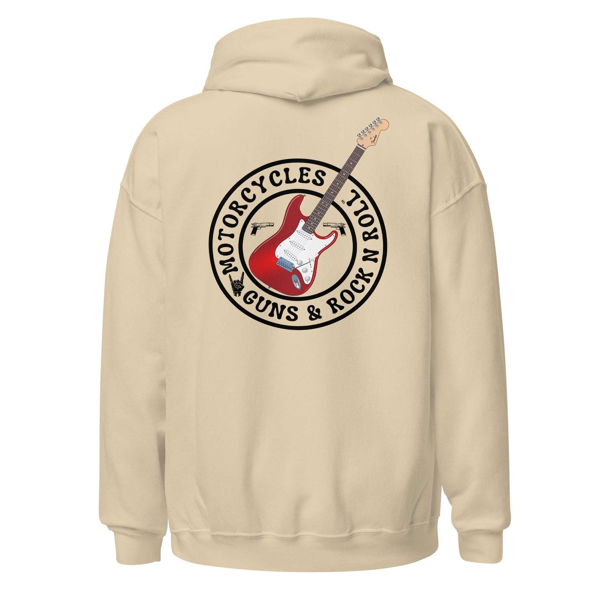 Motorcycles Guns And Rock N Roll Hoodie - MGW Clothing