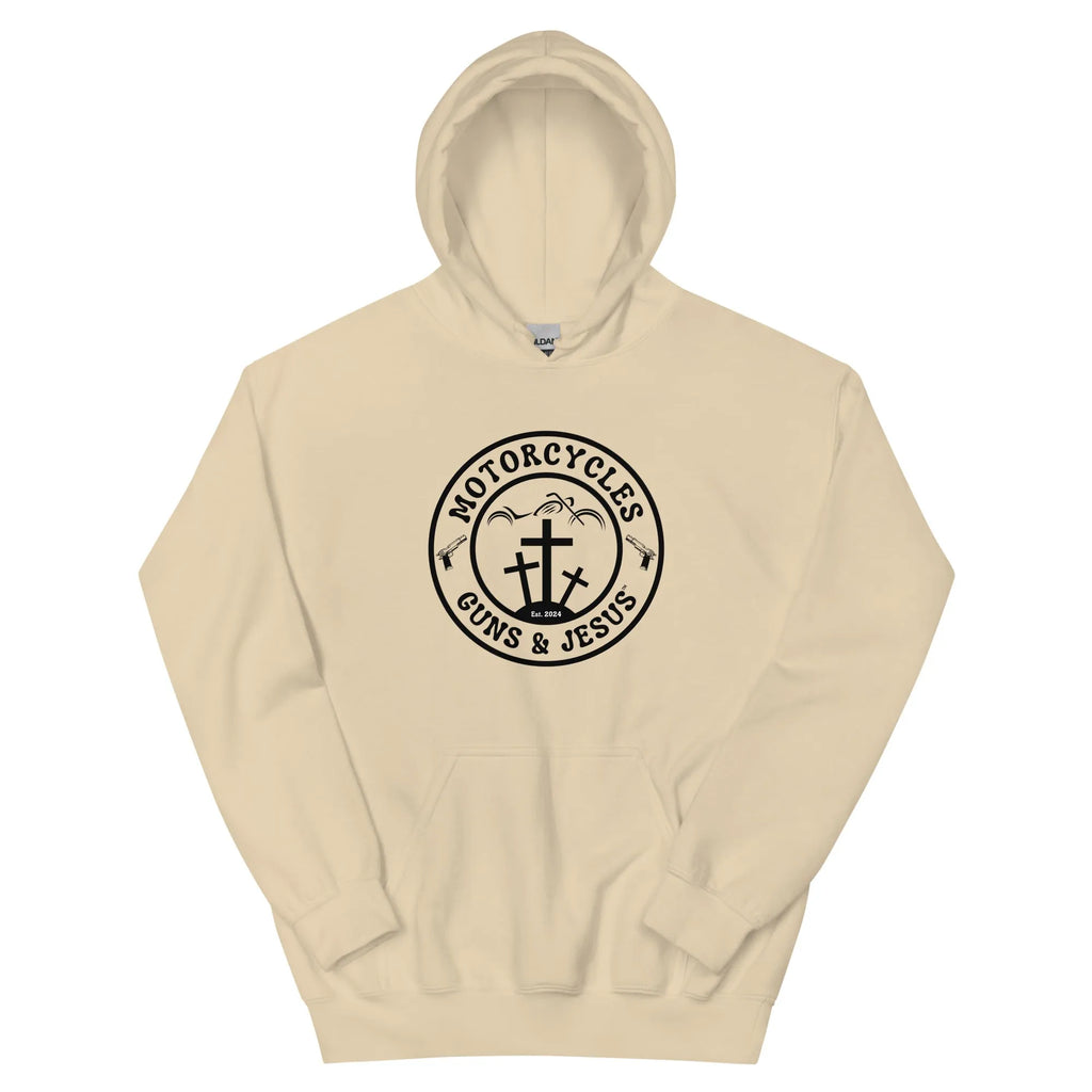 Motorcycles Guns & Jesus Hoodie - Unisex -MGW Clothing