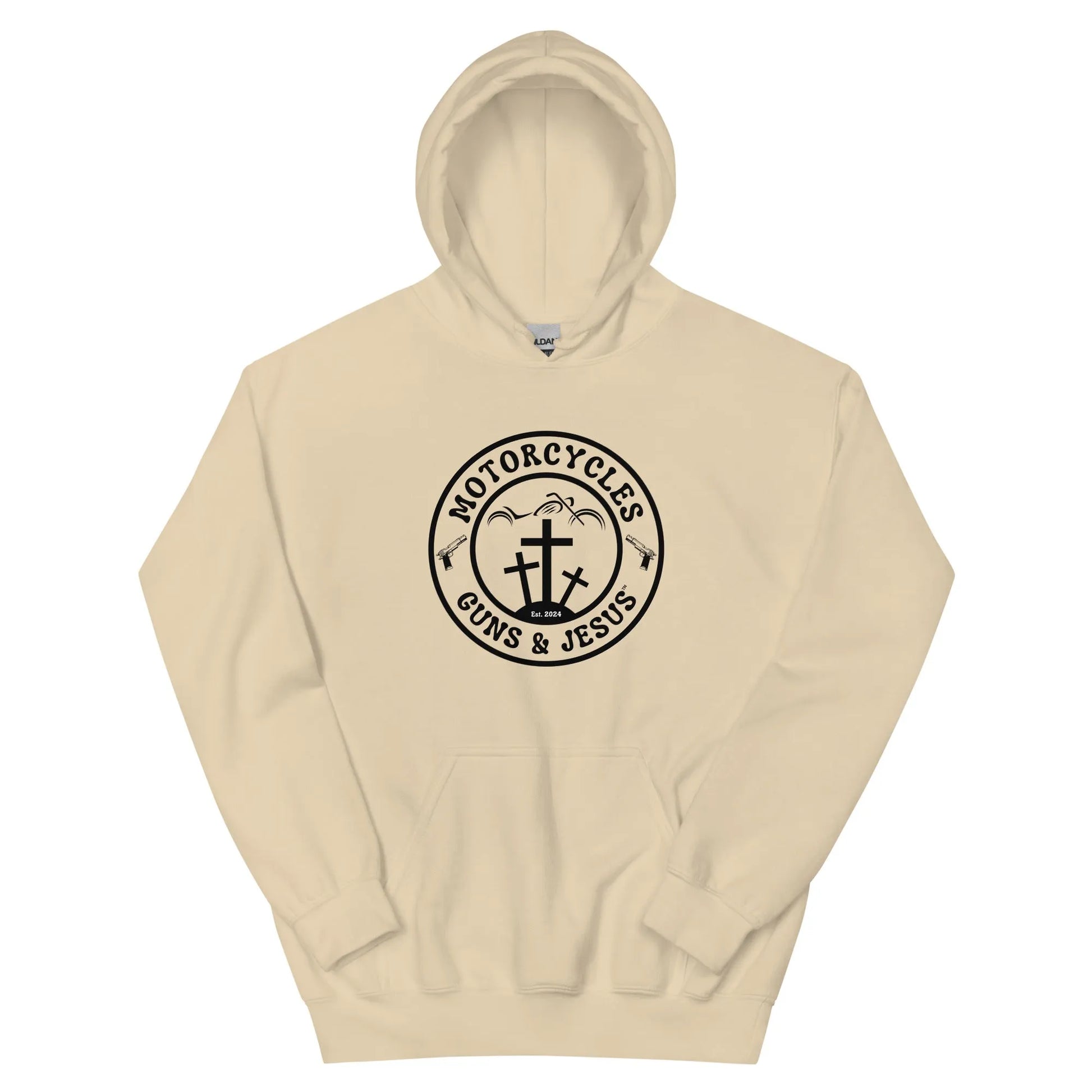 Motorcycles Guns & Jesus Hoodie - Unisex -MGW Clothing