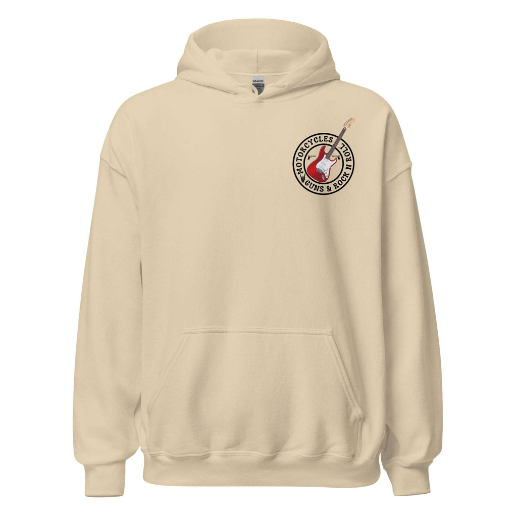 Motorcycles Guns And Rock N Roll Hoodie - MGW Clothing