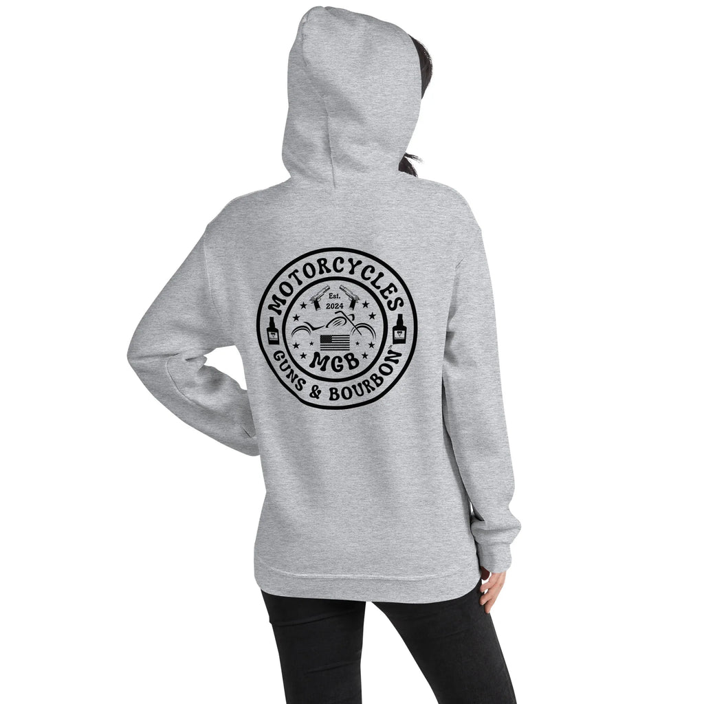 Motorcycles Guns & Bourbon Hoodie - Unisex -MGW Clothing