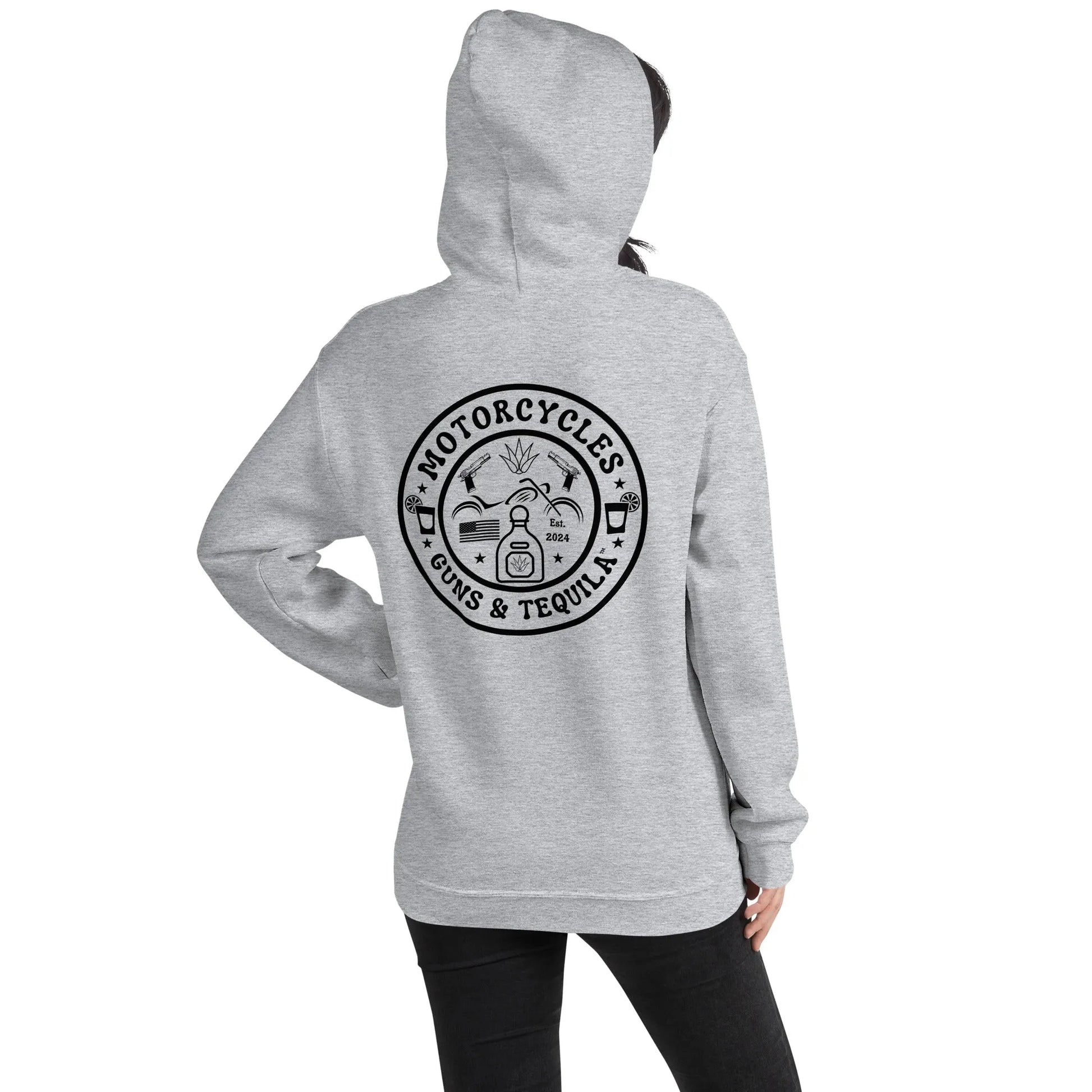 Motorcycles Guns & Tequila Hoodie - Unisex - ShopMGW Clothing