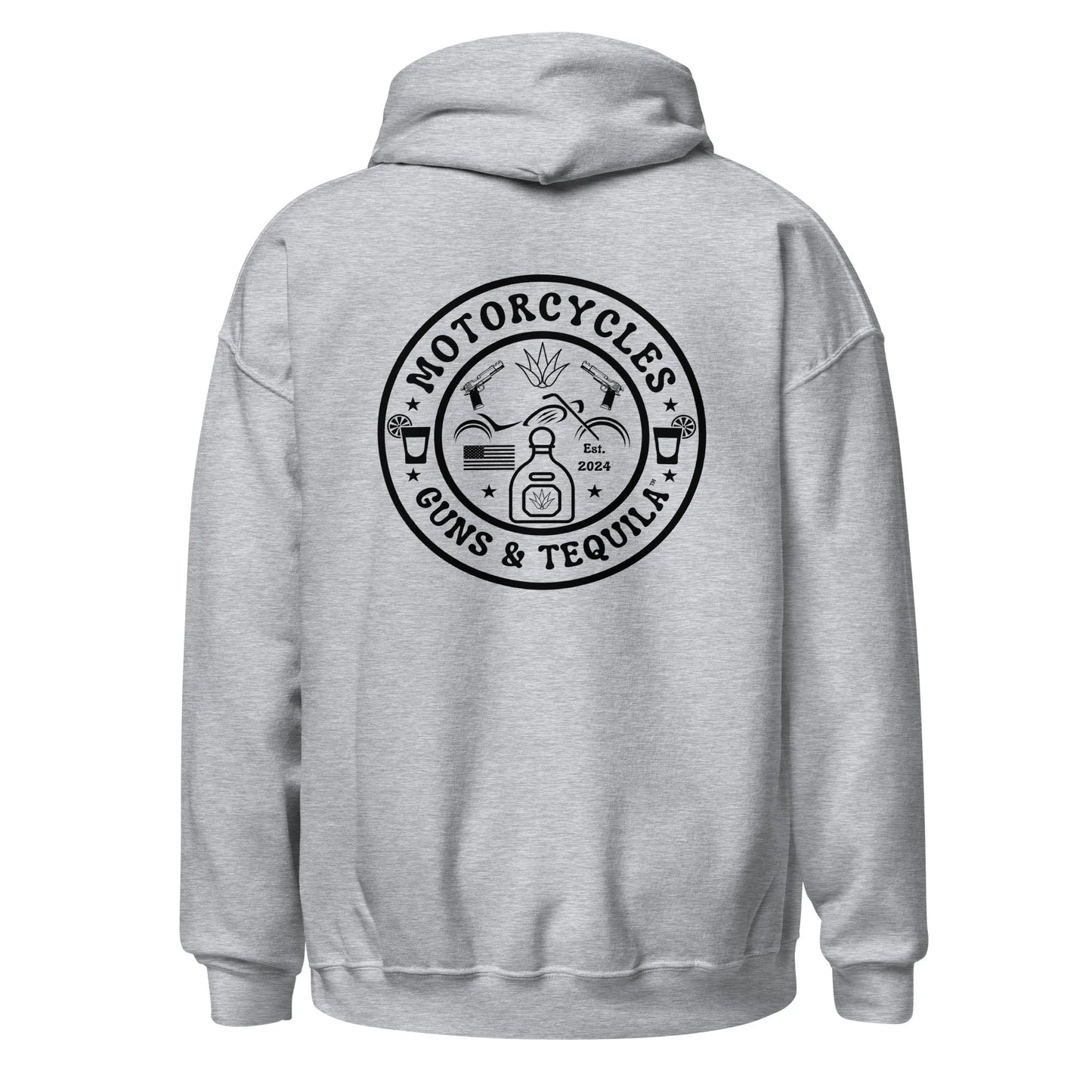Motorcycles Guns & Tequila Hoodie - Unisex - ShopMGW Clothing