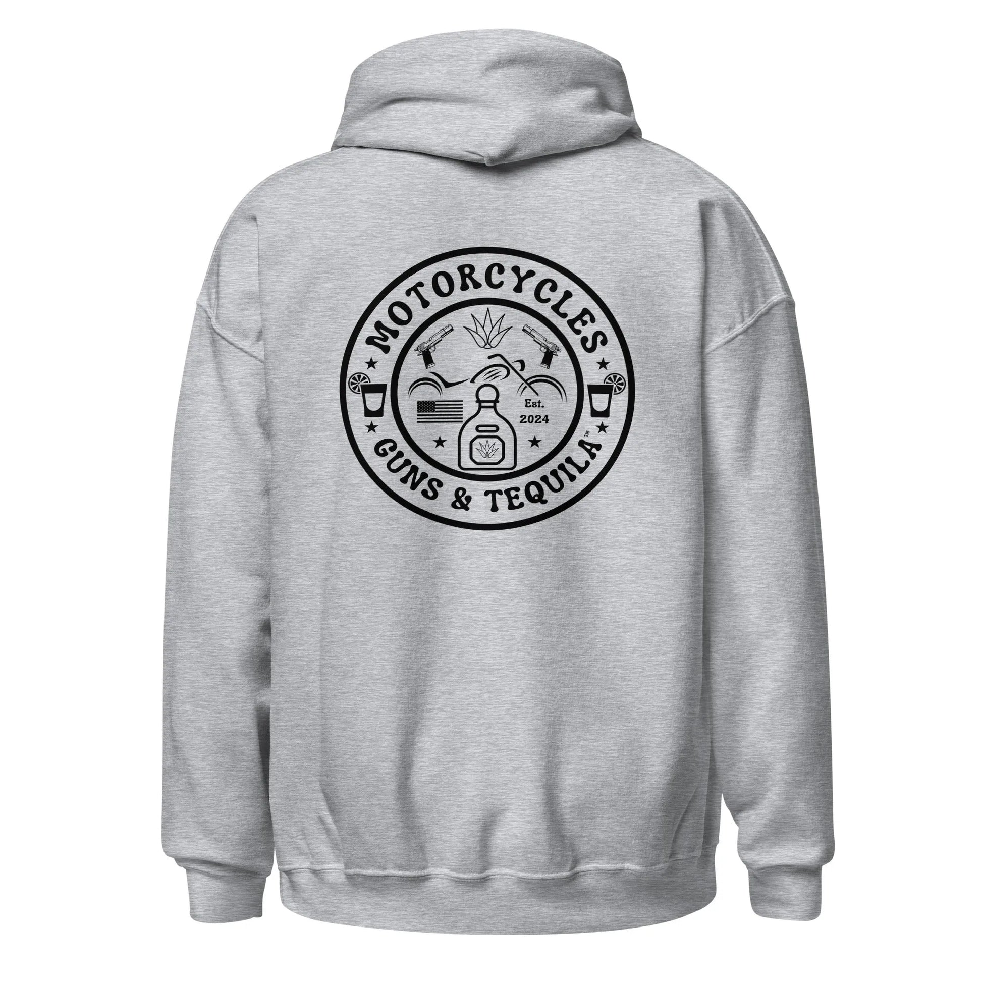 Motorcycles Guns & Tequila Hoodie - Unisex - ShopMGW Clothing