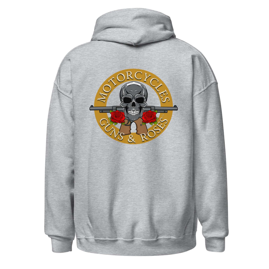 Motorcycles Guns And Roses Hoodie-MGW Clothing