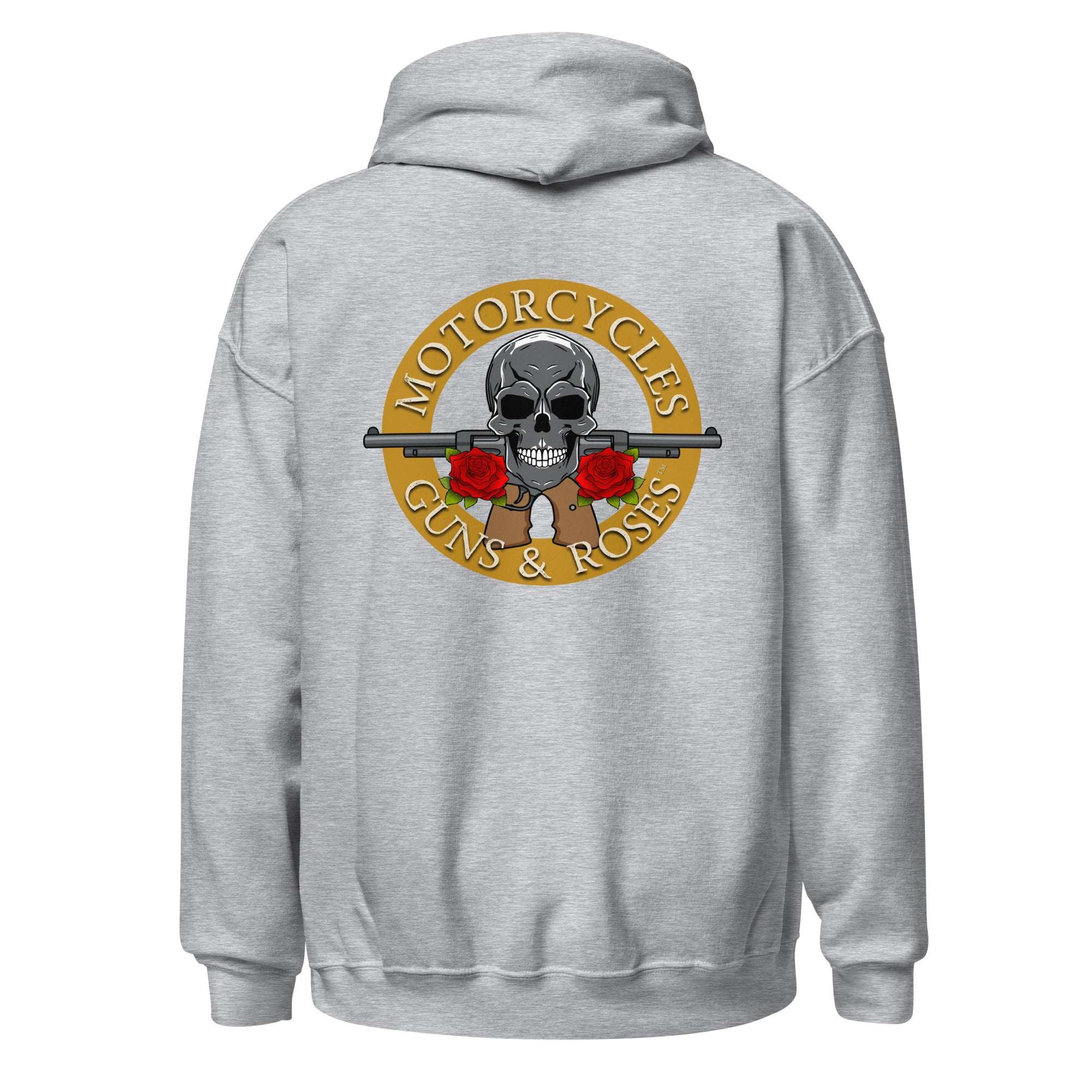 Motorcycles Guns And Roses Hoodie-MGW Clothing