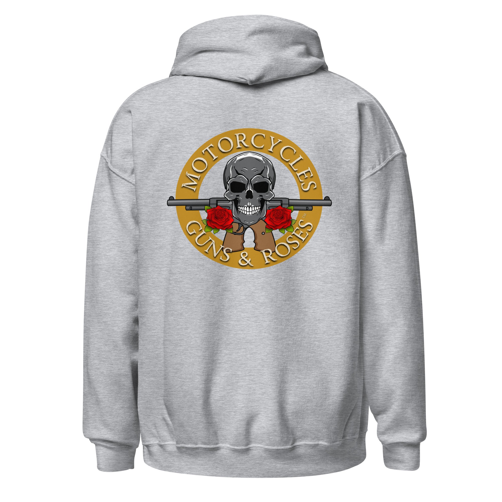Motorcycles Guns And Roses Hoodie-MGW Clothing