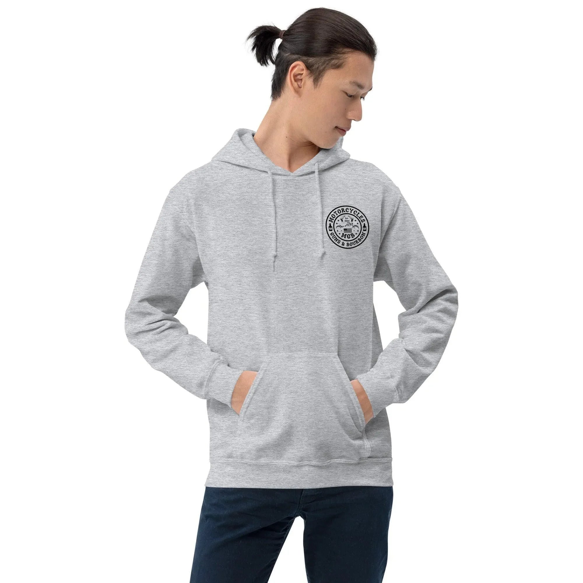 Motorcycles Guns & Bourbon Hoodie - Unisex -MGW Clothing
