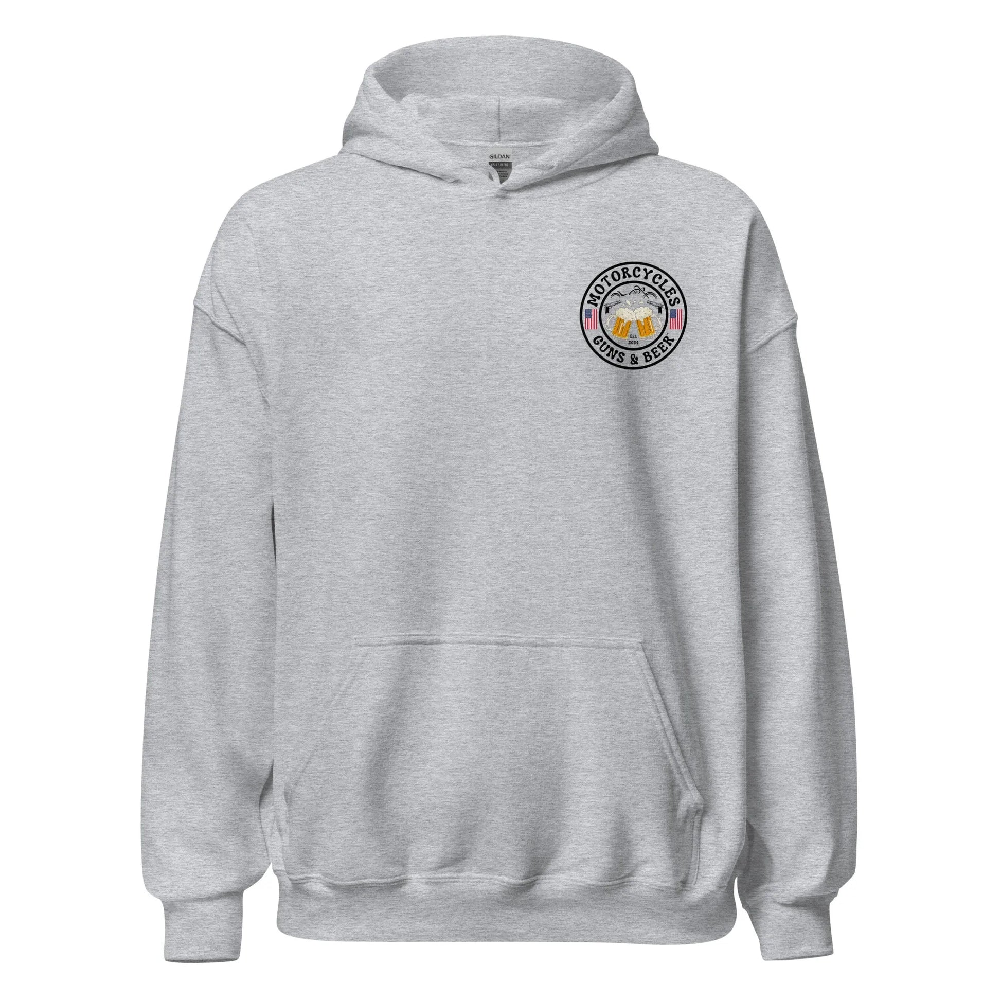 Motorcycles Guns & Beer Hoodie - Unisex -MGW Clothing