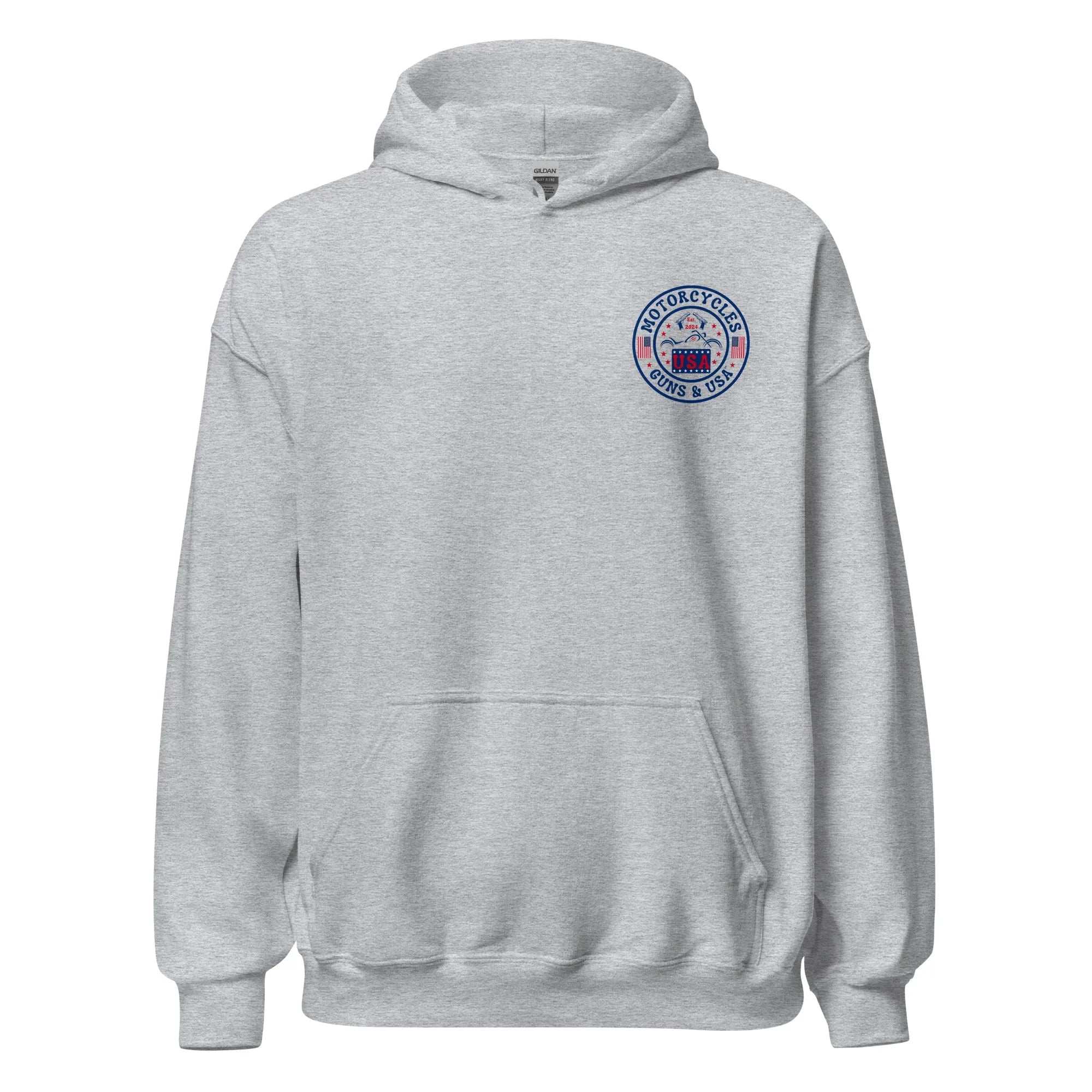 Motorcycles Guns & USA Hoodie - Unisex -MGW Clothing
