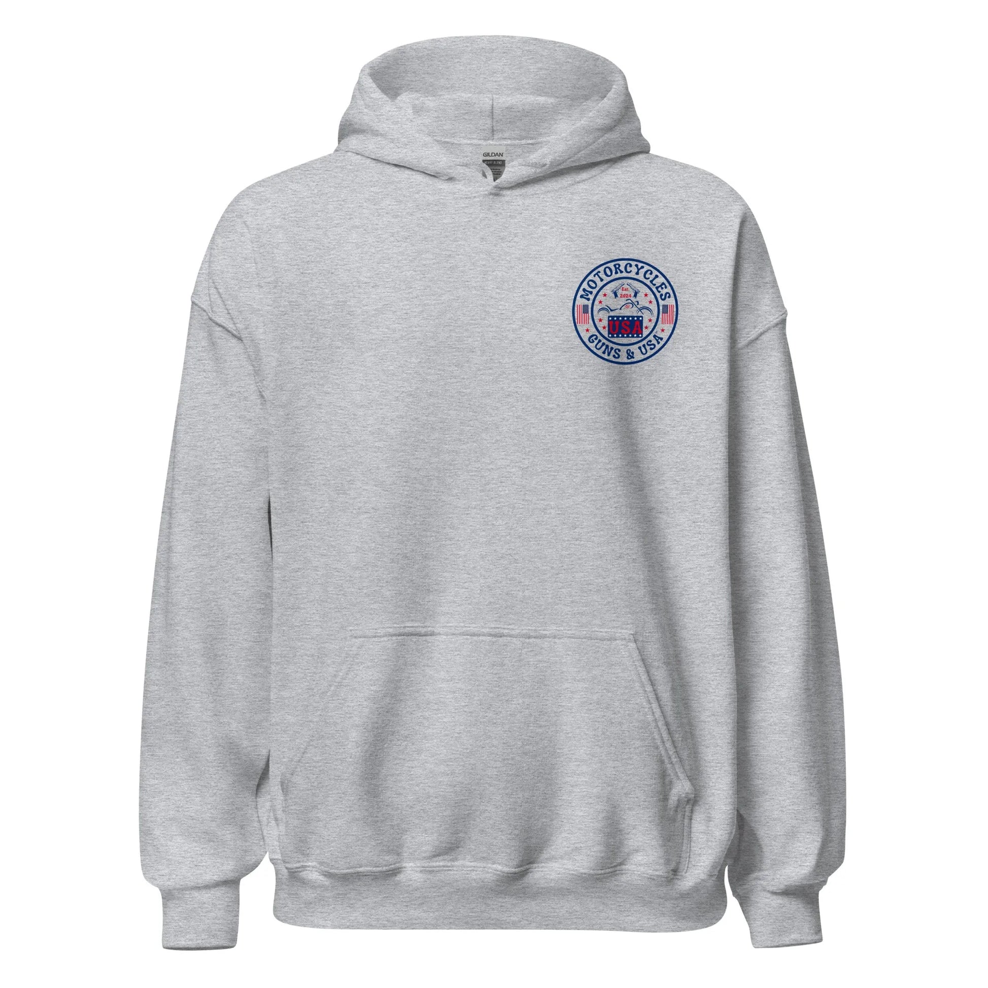 Motorcycles Guns & USA Hoodie - Unisex - ShopMGW Clothing