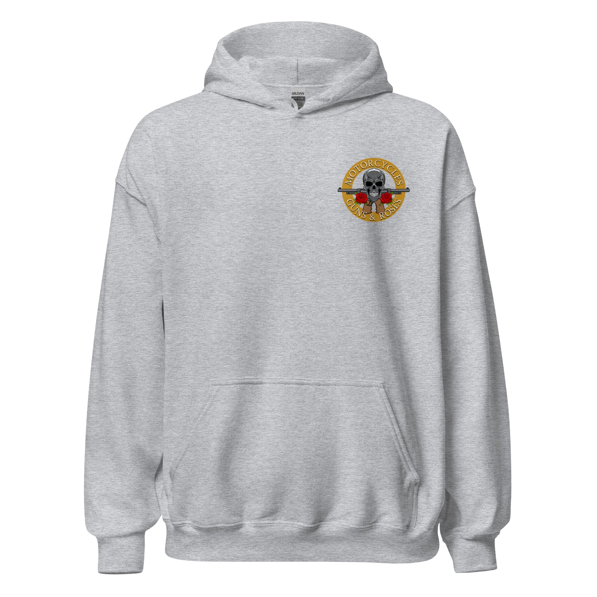 Motorcycles Guns And Roses Hoodie-MGW Clothing