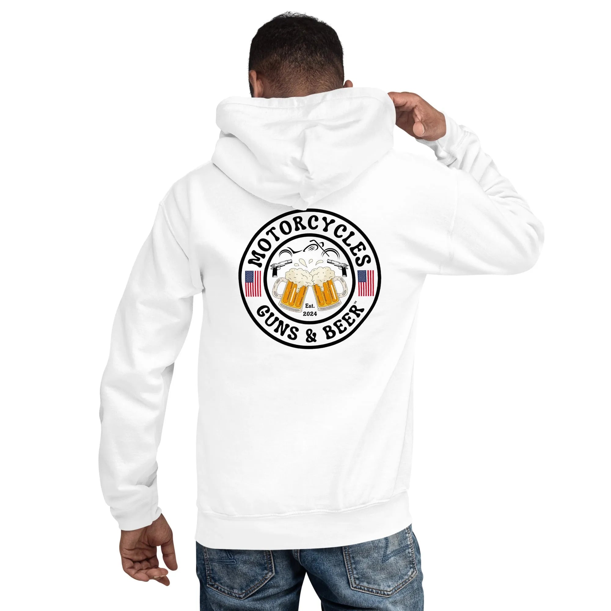 Motorcycles Guns & Beer Hoodie - Unisex -MGW Clothing
